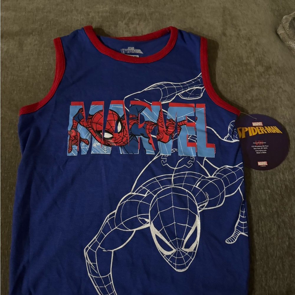 Marvel Blue and Red Spider-Man Tank Top